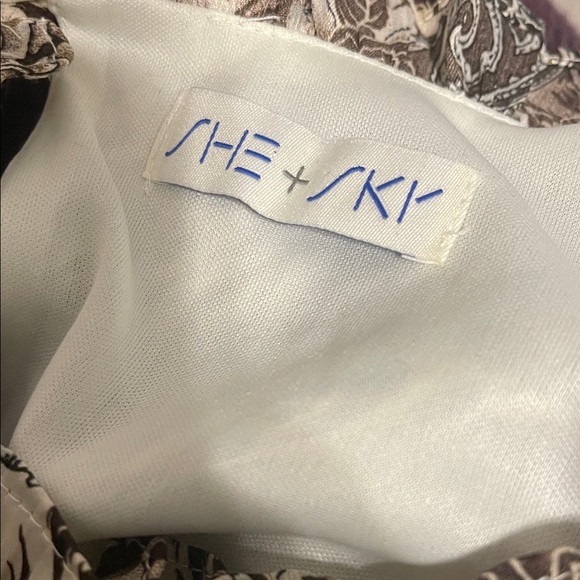 She and Sky Animal Print Long Sleeve Dress - Picture 3 of 3